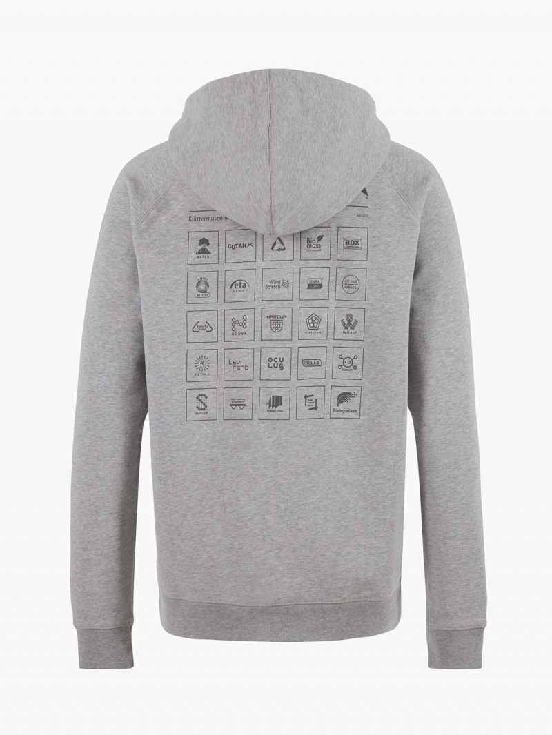 Women Klättermusen Runa Elements Hoodie Grey | 69281GXPN