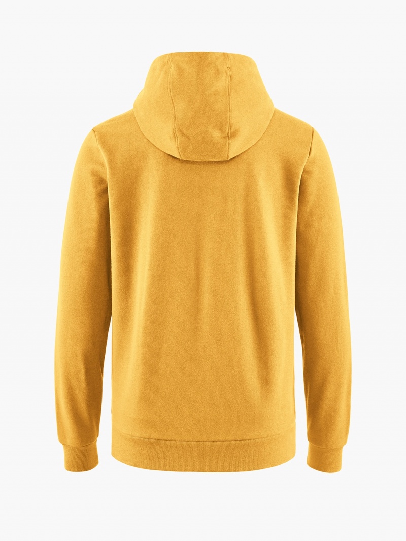 Women Klättermusen Runa Maker Hoodie Sweater Gold | 85397ZWHF