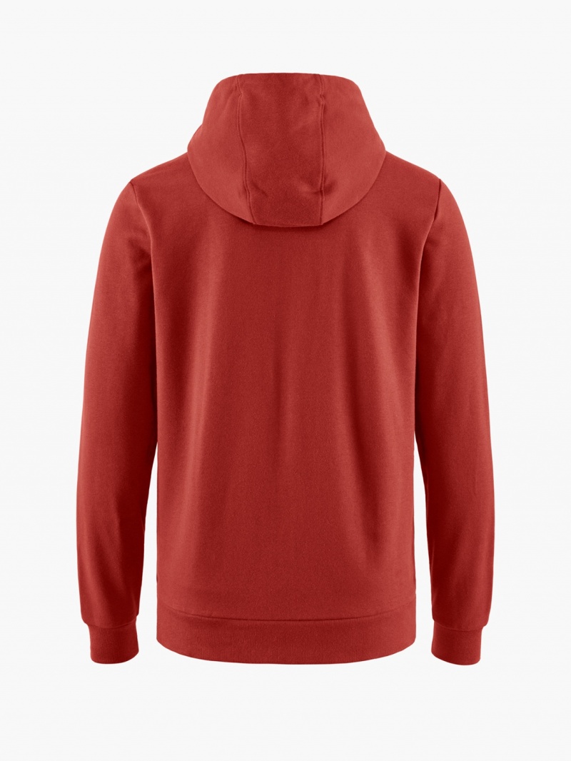 Women Klättermusen Runa Maker Hoodie Sweater Red | 18072ICAR