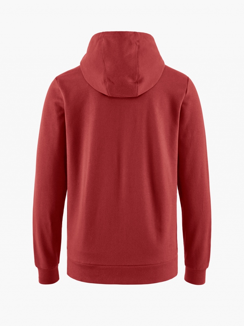 Women Klättermusen Runa Maker Zip Hoodie Sweater Red | 13248NMSH