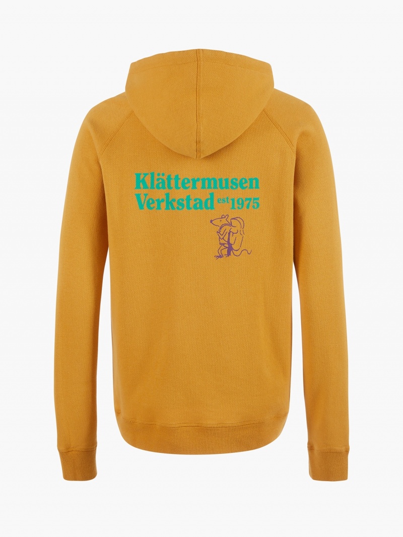 Women Klättermusen Runa Nomad Hoodie Gold | 52601HNJI