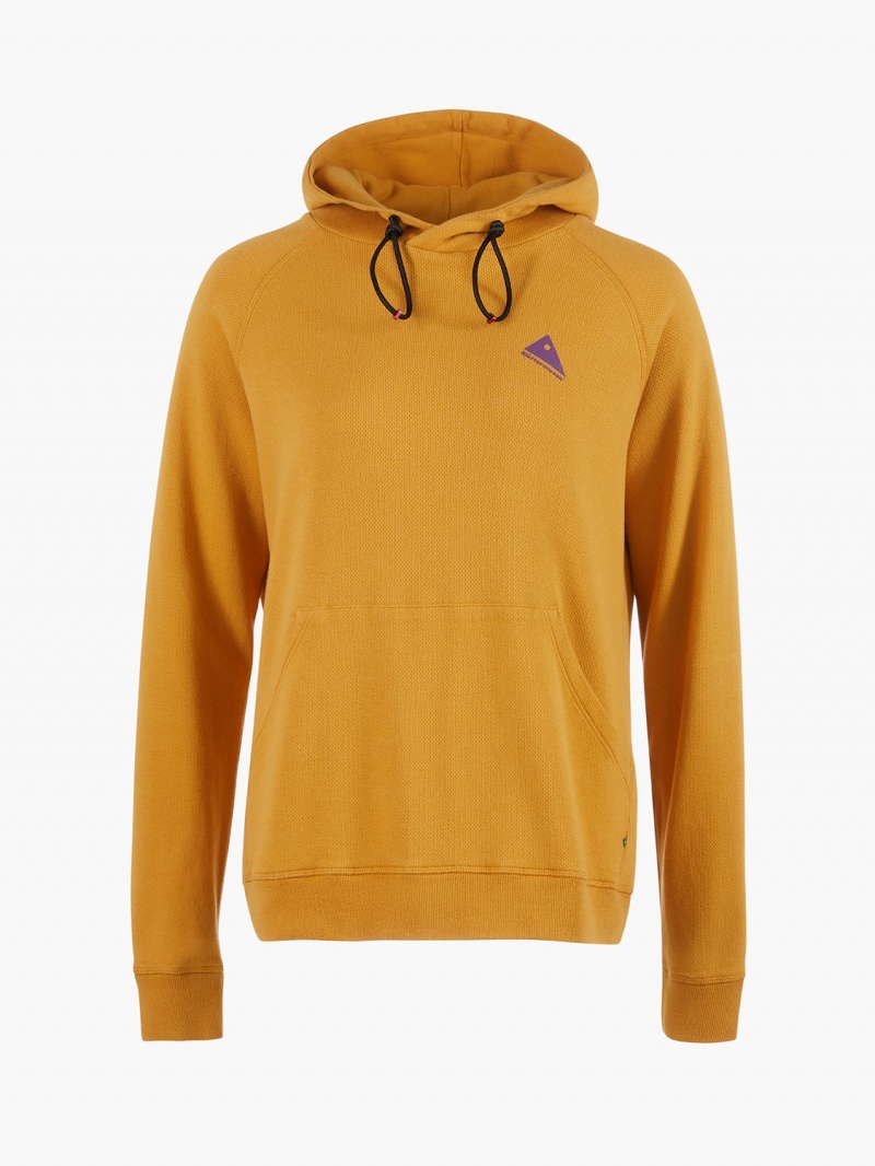 Women Klättermusen Runa Nomad Hoodie Gold | 52601HNJI