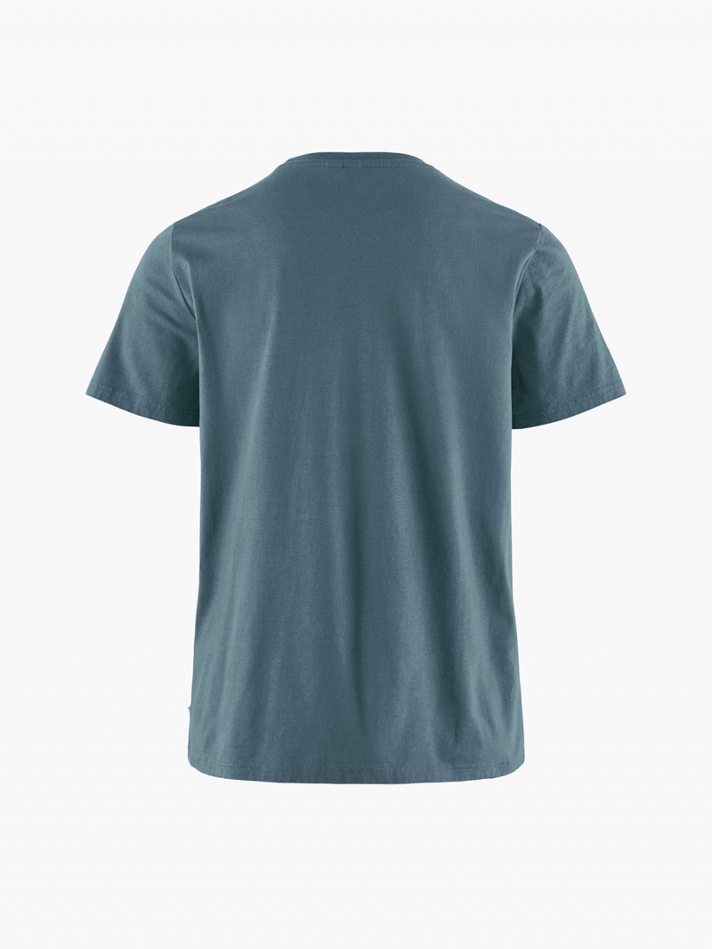 Women Klättermusen Runa Pocket T-Shirt Blue | 58074QDGW