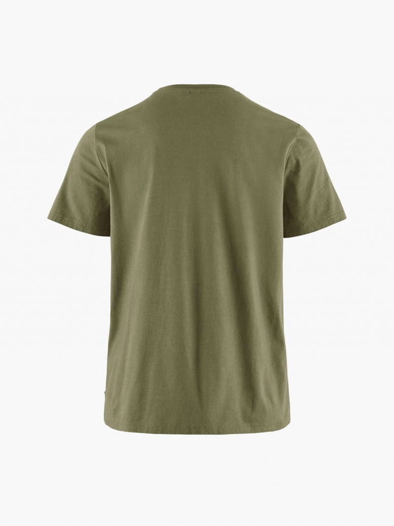 Women Klättermusen Runa Pocket T-Shirt Green | 95341DZWO