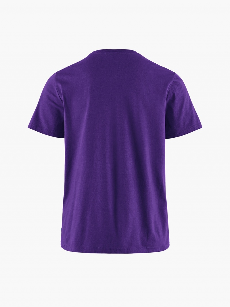 Women Klättermusen Runa Pocket T-Shirt Purple | 83146NKGB