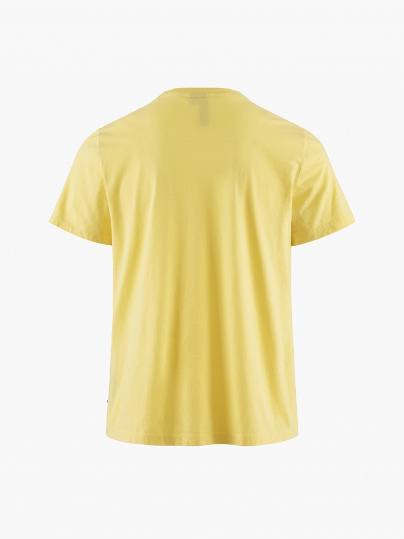 Women Klättermusen Runa Pocket T-Shirt Yellow | 52091SNXR