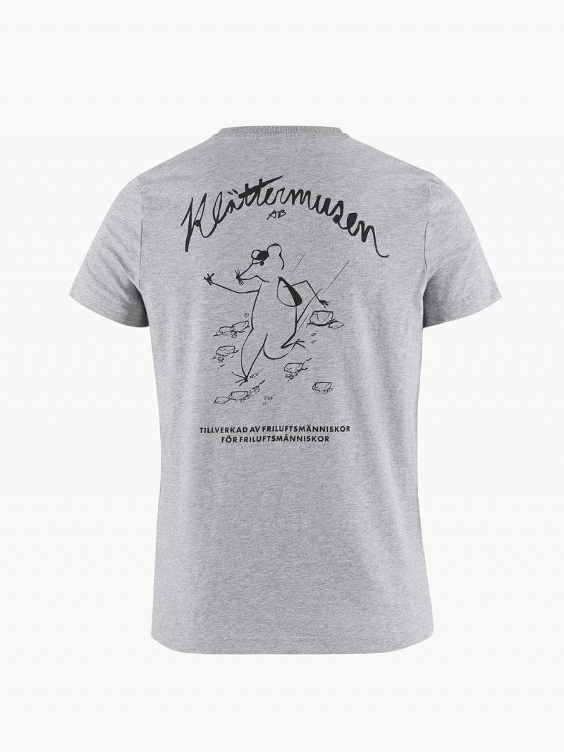 Women Klättermusen Runa Scrambling T-Shirt Grey | 13607LOPU