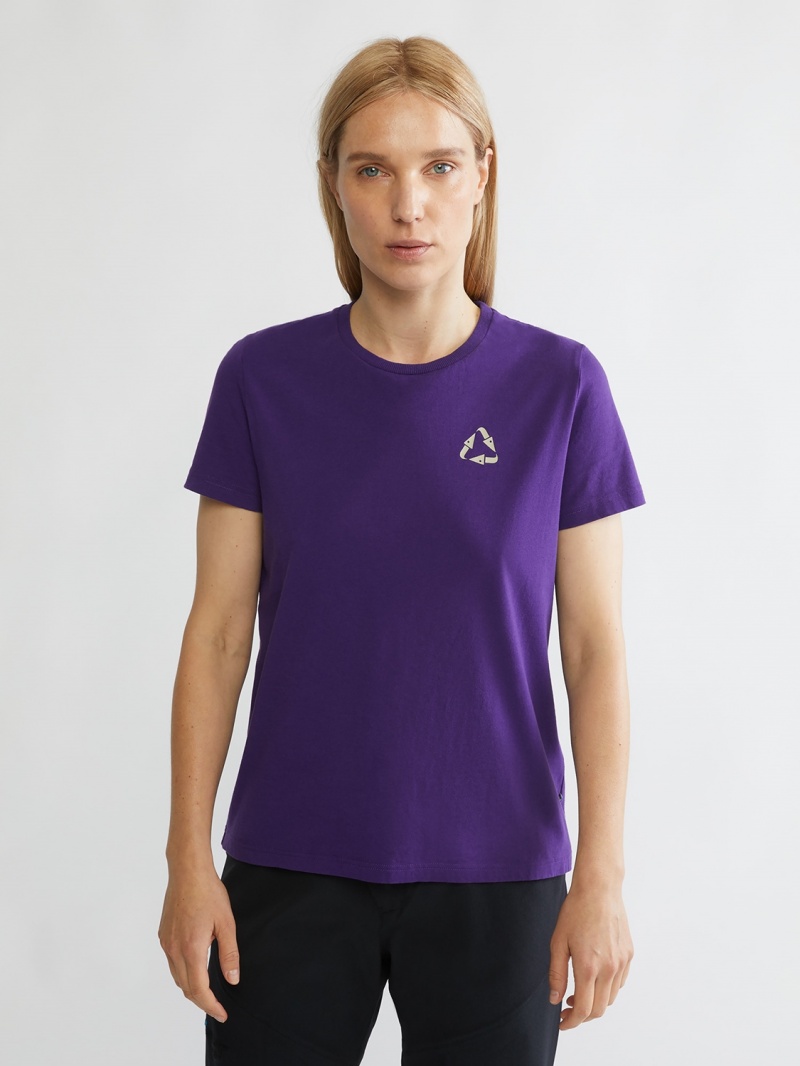 Women Klättermusen Runa Scrambling T-Shirt Grey | 13607LOPU