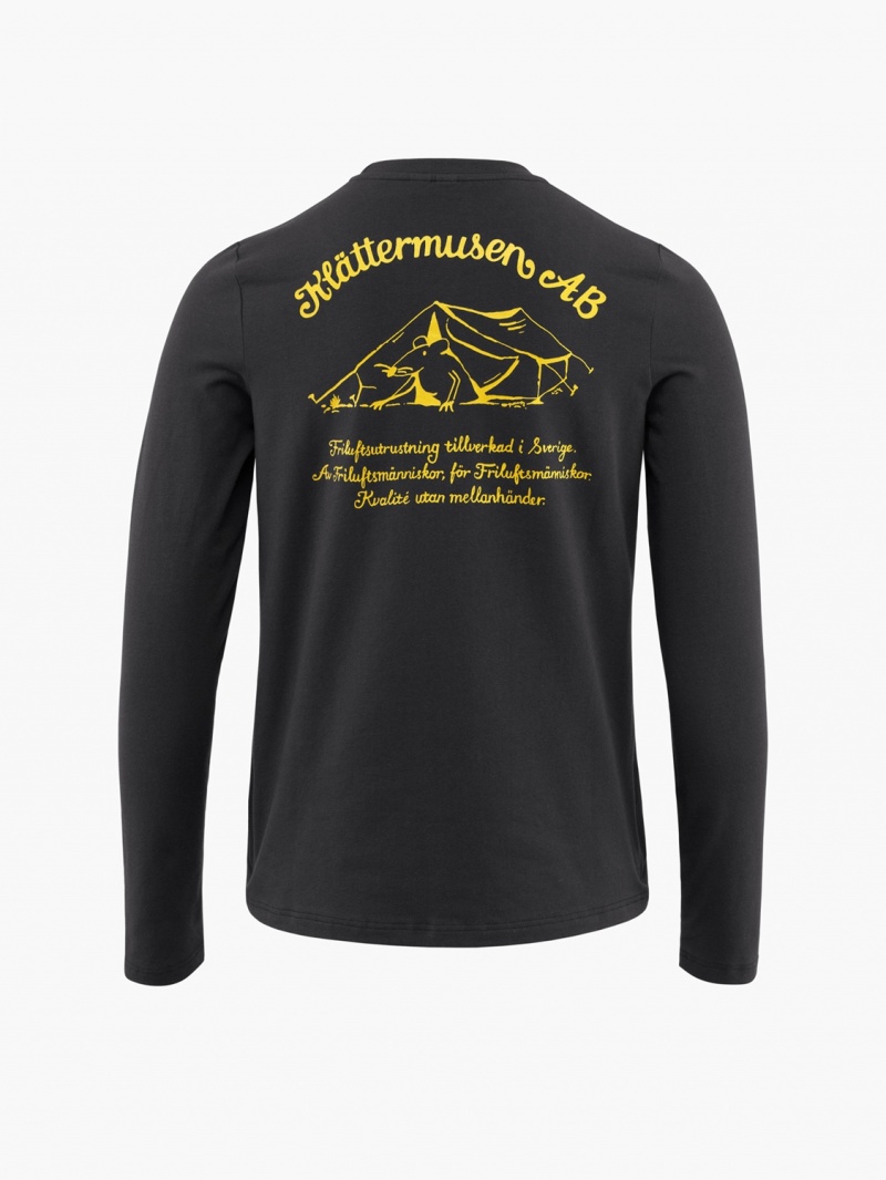 Women Klättermusen Runa Verkstad AB T-Shirt Black | 47312PRJE