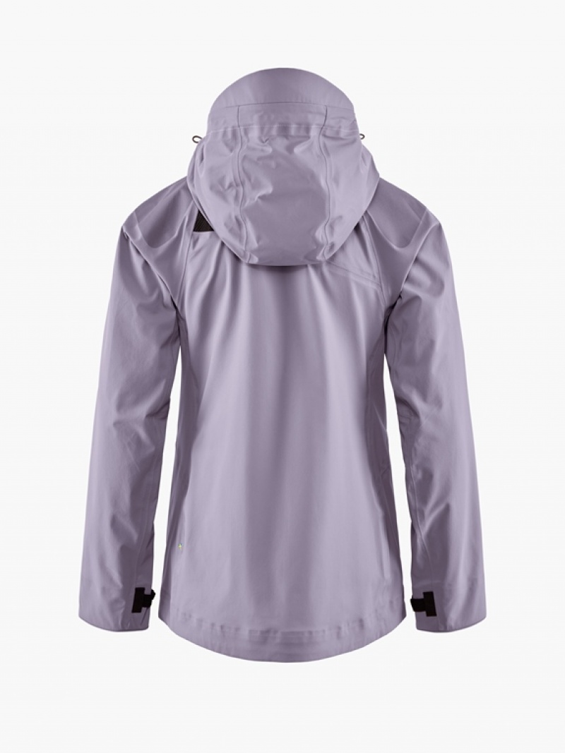 Women Klättermusen Skirner Waterproof Jackets Purple | 12789QWKN