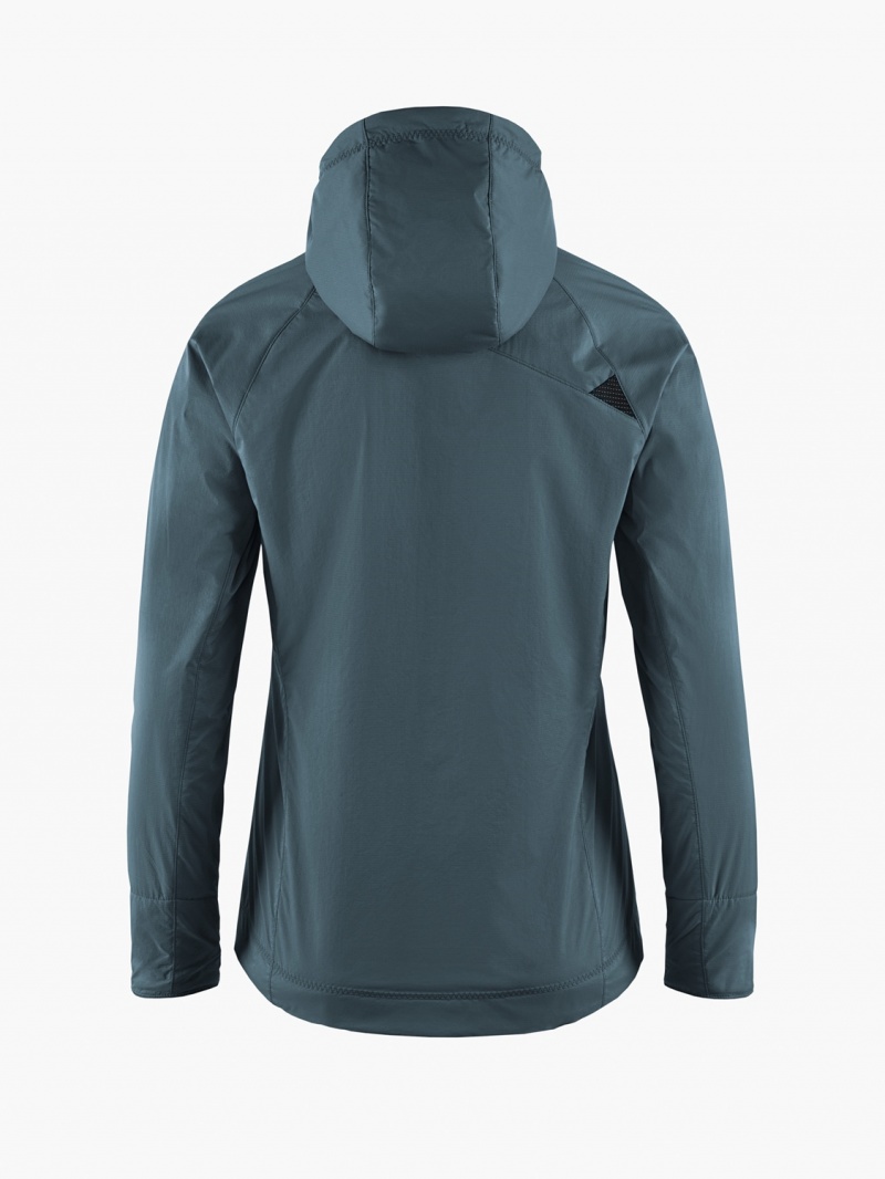 Women Klättermusen Vale Waterproof Jackets Blue | 16805WZRJ