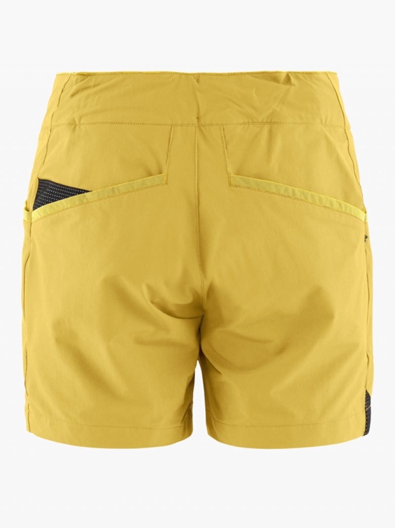 Women Klättermusen Vanadis 2.0 Shorts Yellow | 31687XDTM